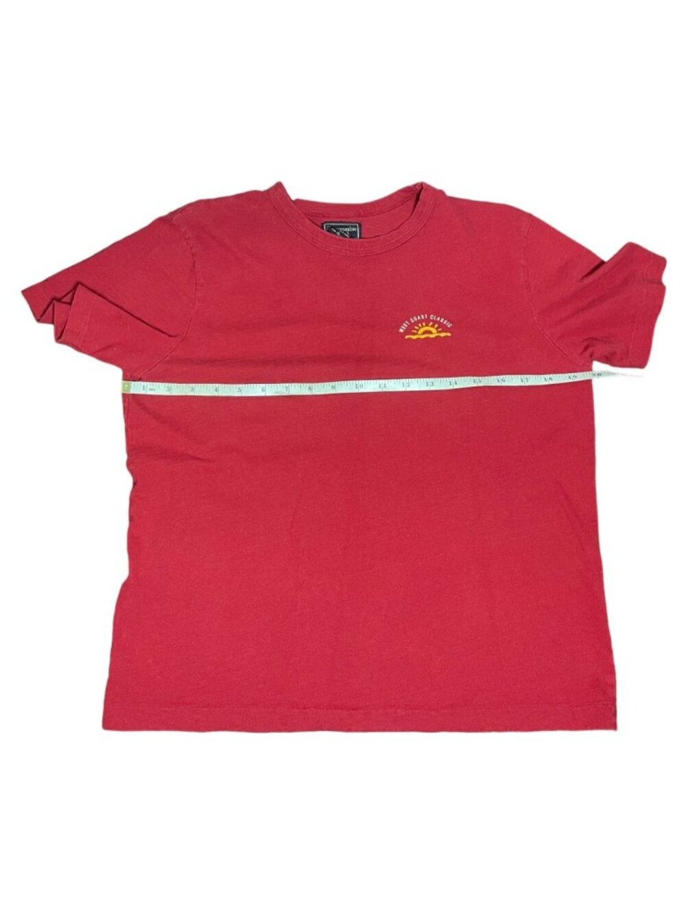 Women's vintage T-shirt Size Large Red Abercrombie & Fitch Shirt Red - Picture 4 of 11